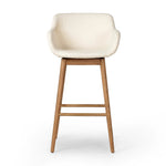 Featuring Hannah Kerbey Ivory Swivel Bar + Counter Stool by Four Hands at Amethyst Home. BarOverall Dimensions: 21.75"w x 20.50"d x 40.75"hWeight: 23.81 lbsCounterOverall Dimensions: 21.75"w x 20.50"d x 36.75"hWeight: 21.61 lbsMaterials: 96% Polyester, 4% Acrylic, Solid Ash, Poplar Plywood. Amethyst Home provides interior design, new home construction design consulting, vintage area rugs, and lighting in the Washington metro area.