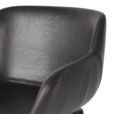 Featuring Hannah Sonoma Black Swivel Bar + Counter Stool by Four Hands at Amethyst Home. BarOverall Dimensions: 21.75"w x 20.50"d x 40.75"hWeight: 23.81 lbsCounterOverall Dimensions: 21.75"w x 20.50"d x 36.75"hWeight: 21.61 lbsMaterials: Top Grain Leather, Solid Oak, Solid Ash. Amethyst Home provides interior design, new home construction design consulting, vintage area rugs, and lighting in the Houston metro area.