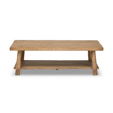 Bring an antiqued look to your living space with an Old World-inspired coffee table crafted from light, mixed reclaimed woods. Splayed legs and pull-through joinery details play up the table's warm, traditional look.As enthusiasts of natural style at Amethyst, we love the nature inspired Hasia Coffee Table - Light Mixed Reclaimed. Amethyst Home provides interior design, new home construction design consulting, vintage area rugs, and lighting in the Tampa metro area.