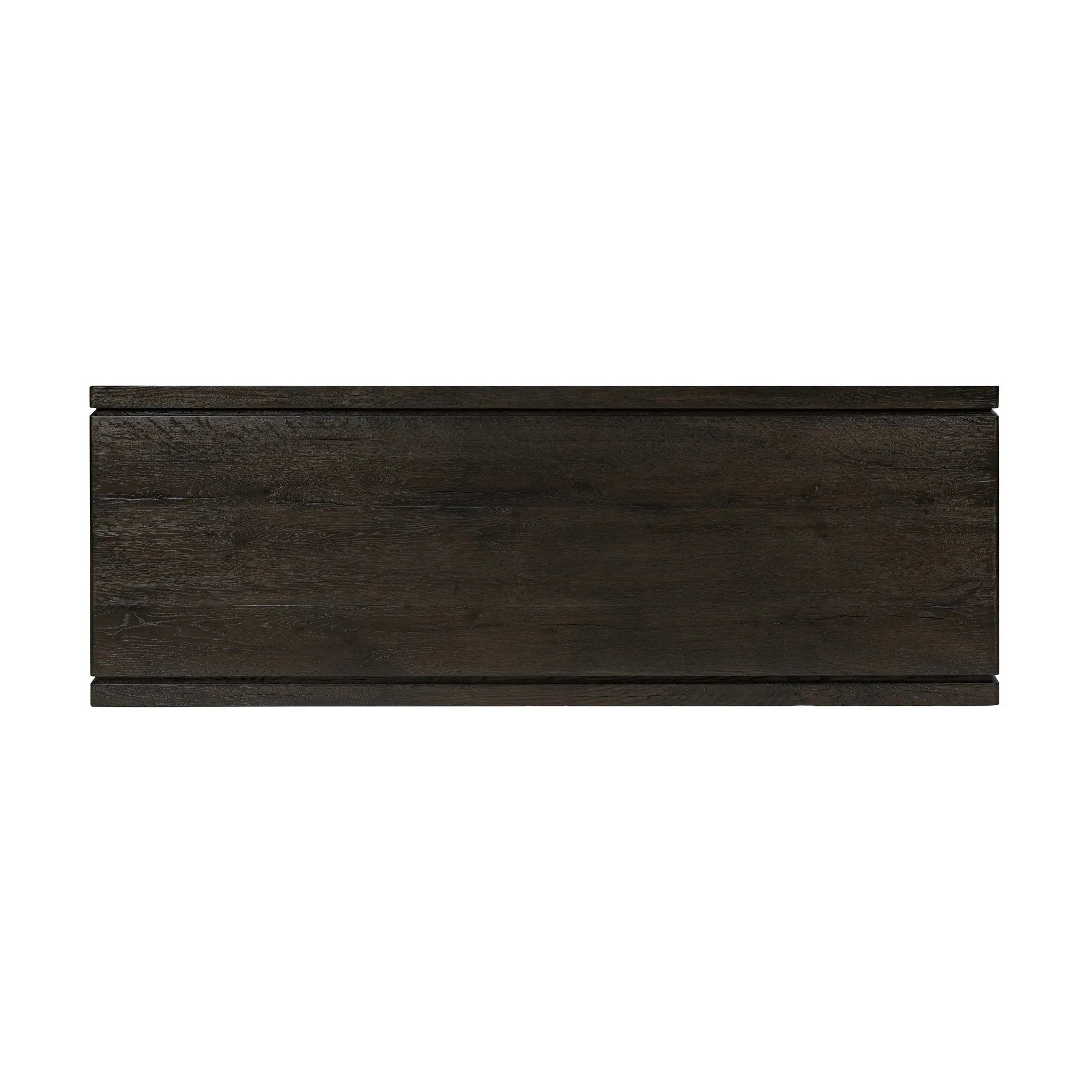 Featuring Henry Charcoal Oak Thick Veneer Desk by Four Hands at Amethyst Home. Made from solid reclaimed oak finished in a rustic charcoal, this slim-profile desk shapes subtly curved corners, bringing a handcrafted look to a minimalist form. Designed in partnership with longtime Four Hands collaborator Thomas Bina and Brazilian designer Ronald Sasson.O. Amethyst Home provides interior design, new home construction design consulting, vintage area rugs, and lighting in the Newport Beach metro area.