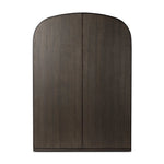 With rounded sides inspired by Eighties design, almond-finished oak brings depth into any room in your home. Spacious shelves create endless storage and display options for favorite books and keepsakes, all visible through clear tempered glass Amethyst Home provides interior design, new home construction design consulting, vintage area rugs, and lighting in the Seattle metro area.