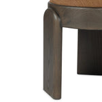 Make a subtle midcentury statement in any space. This unique three-leg accent stool is crafted of brown-finished solid ash and an upholstered ochre seat.As lovers of luxe style at Amethyst, we love the nature inspired Hina Accent Stool - Laughlin Ochre. This item pairs well with other brands such as Ethnicraft and is perfect for coastal homes Amethyst Home provides interior design, new home construction design consulting, vintage area rugs, and lighting in the Seattle metro area.
