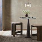 Featuring Hoven Alcala Fawn Backless Bar Stool by Four Hands at Amethyst Home. Expertly crafted from durable materials, the Hoven Alcala Fawn Backless Bar Stool is the perfect addition to any bar or kitchen counter. Its sleek and modern design offers both style and comfort, making it ideal for entertaining guests or enjoying a meal.
Overall Dimensions: 18. Amethyst Home provides interior design, new home construction design consulting, vintage area rugs, and lighting in the Kansas City metro area.