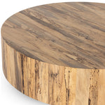 Featuring Hudson Spalted Primav Large Coffee Table by Four Hands at Amethyst Home. Stunning forces of nature are captured in a coffee table, as spalted primavera wood is hand-shaped into a cylindrical silhouette. Reflective of woods' natural character, a slight color variance is possible.Overall Dimensions: 55"W x 55"L x 15.25"H
Collection: WessonColors: . Amethyst Home provides interior design, new home construction design consulting, vintage area rugs, and lighting in the Los Angeles metro area.
