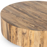 Featuring Hudson Spalted Primav Large Coffee Table by Four Hands at Amethyst Home. Stunning forces of nature are captured in a coffee table, as spalted primavera wood is hand-shaped into a cylindrical silhouette. Reflective of woods' natural character, a slight color variance is possible.Overall Dimensions: 55"W x 55"L x 15.25"H
Collection: WessonColors: . Amethyst Home provides interior design, new home construction design consulting, vintage area rugs, and lighting in the Los Angeles metro area.
