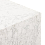 A study in simplicity. Carved from Carrara marble for a clean, modern statement in any space.Collection: Hughe Amethyst Home provides interior design, new home construction design consulting, vintage area rugs, and lighting in the Houston metro area.