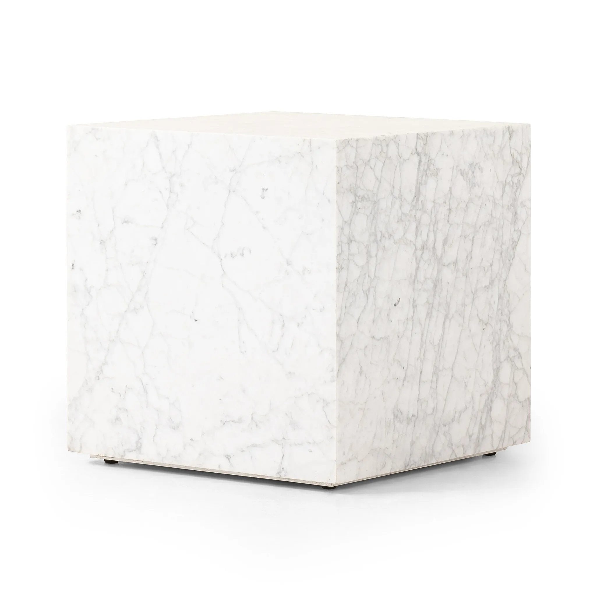 Featuring Reina Carrara Marble End Table by Four Hands at Amethyst Home. A study in simplicity. Carved from Carrara marble for a clean, modern statement in any space.
Overall Dimensions: 19.75" L x 19.75 " W x 19.75" H
Materials: Carrara Solid, Poplar PlywoodWeight: 130.07 lbs. Amethyst Home provides interior design, new home construction design consulting, vintage area rugs, and lighting in the Tampa metro area.