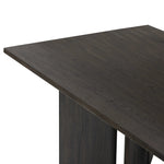 Featuring Huxley Smoked Black Veneer Dining Table by Four Hands at Amethyst Home. A smoked black finish brings character to this substantially sized dining table. Angled panel legs separated by a round cylinder craft a geometric look.
Overall Dimensions: 42.0" L x 100.0 " W x 30.0" H
Materials: Thick Oak Veneer, Solid OakWeight: 239.2 lbs. Amethyst Home provides interior design, new home construction design consulting, vintage area rugs, and lighting in the Miami metro area.