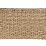 Inspired by Art Deco designs, this outdoor dining chair introduces a sense of movement to a classic silhouette. Subtly curved metal framing, a woven back and upholstered seat cushion craft a thoughtful mix of materials. Cover or store inside during inclement weather and when not in use. Amethyst Home provides interior design, new home construction design consulting, vintage area rugs, and lighting in the Austin metro area.
