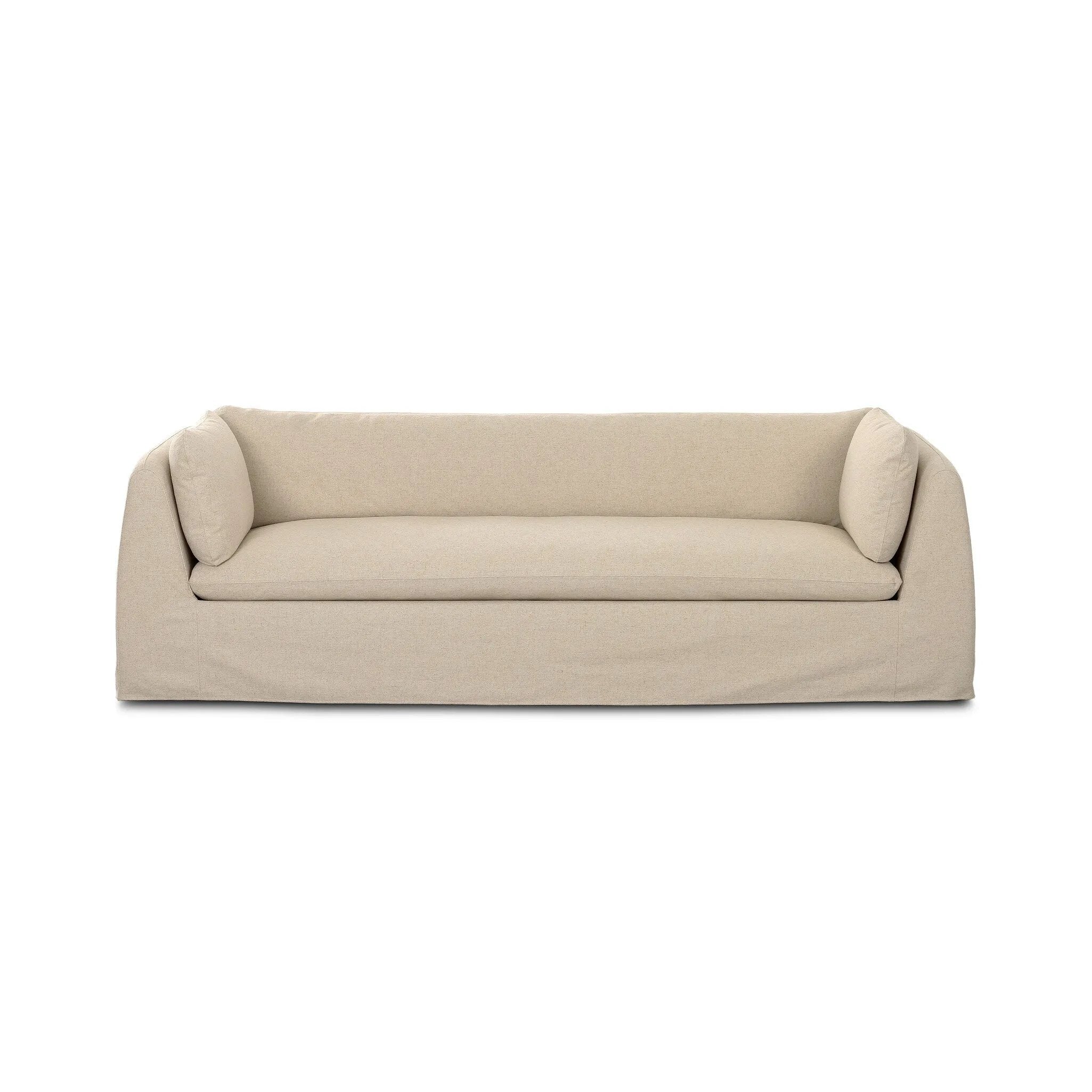 Elevate your everyday with a luxurious twist on the slipcovered sofa. Chunky arms and an A-frame taper feature a fully removable performance slipcover. Performance fabrics are specially created to withstand spills, stains, high traffic and wear, ensuring long-term comfort and unmatched durability Amethyst Home provides interior design, new home construction design consulting, vintage area rugs, and lighting in the Portland metro area.