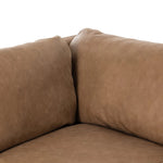 Elevate your everyday with a luxurious twist on the slipcovered sofa. Rich top-grain leather covers wide arms, tapered framing and knife-edge cushioning designed for comfort. Slipcover fully removable Amethyst Home provides interior design, new home construction design consulting, vintage area rugs, and lighting in the Charlotte metro area.