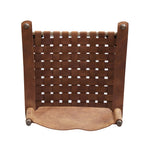 Featuring Ignacio Renault Cognac Chair by Four Hands at Amethyst Home. Reviving a vintage-inspired frame, this leather sling chair meets retro character with laid-back comfort. The tan leather sling back, shaped like a shield, adds bold style, while the woven seat provides a supportive, unique seating experience. Crafted from an ash wood frame with dowel const. Amethyst Home provides interior design, new home construction design consulting, vintage area rugs, and lighting in the Austin metro area.