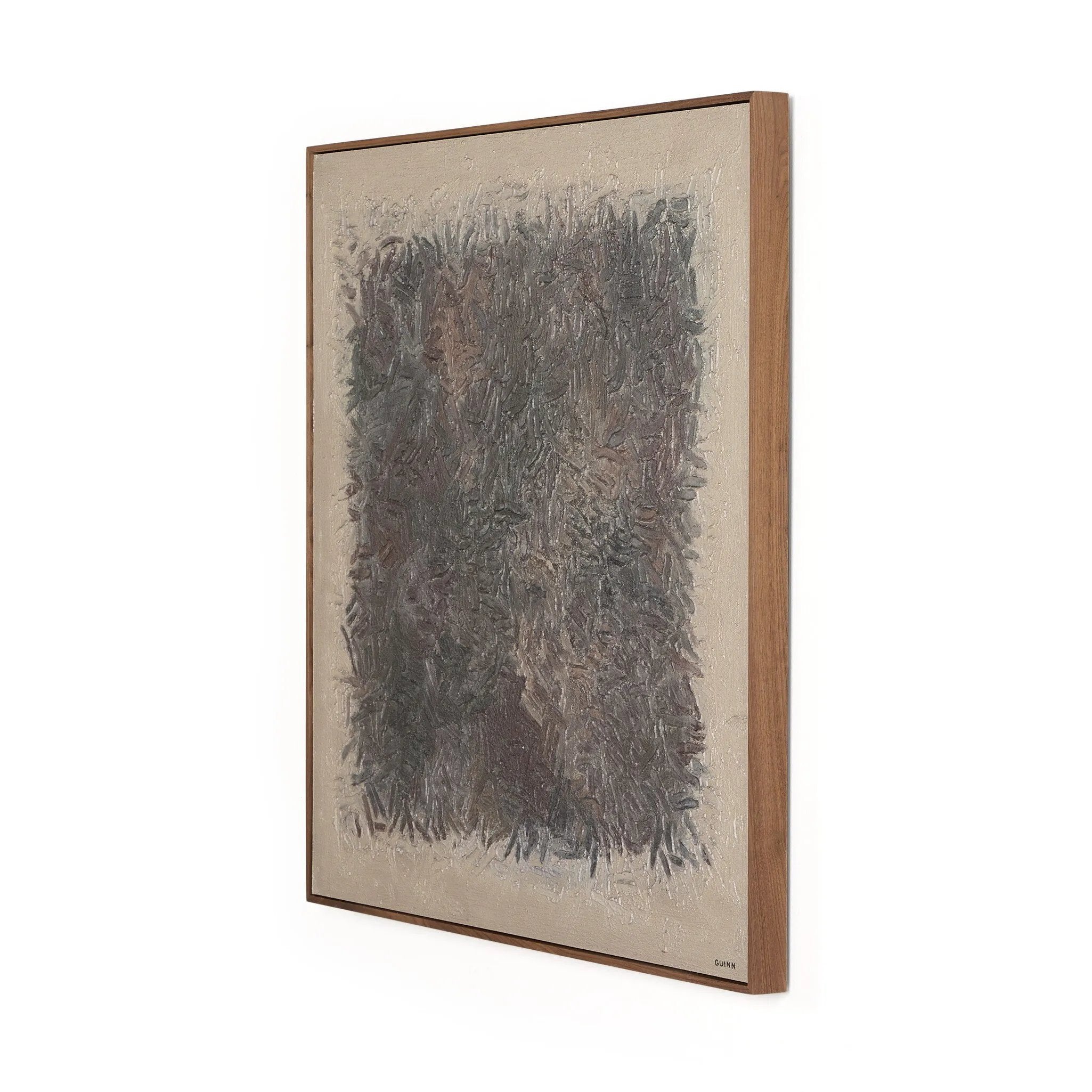 Based in Austin, Texas, abstract-expressionist painter Tyler Guinn looks to texture and organic sensibility to shape his wide variety of works, from geometric pieces and flowing landscapes to mark making and automatic writing. Handmade in Austin, Texas Amethyst Home provides interior design, new home construction design consulting, vintage area rugs, and lighting in the Calabasas metro area.