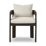 Featuring Jackson Alessi Linen Outdoor Metal Dining Chair by Four Hands at Amethyst Home. Introducing the Jackson Alessi Linen Outdoor Metal Dining Chair, the perfect addition to your outdoor space. Crafted with durable metal and coated in a sleek linen finish, this dining chair combines style and functionality. With its comfortable design, it's the perfect c. Amethyst Home provides interior design, new home construction design consulting, vintage area rugs, and lighting in the Houston metro area.