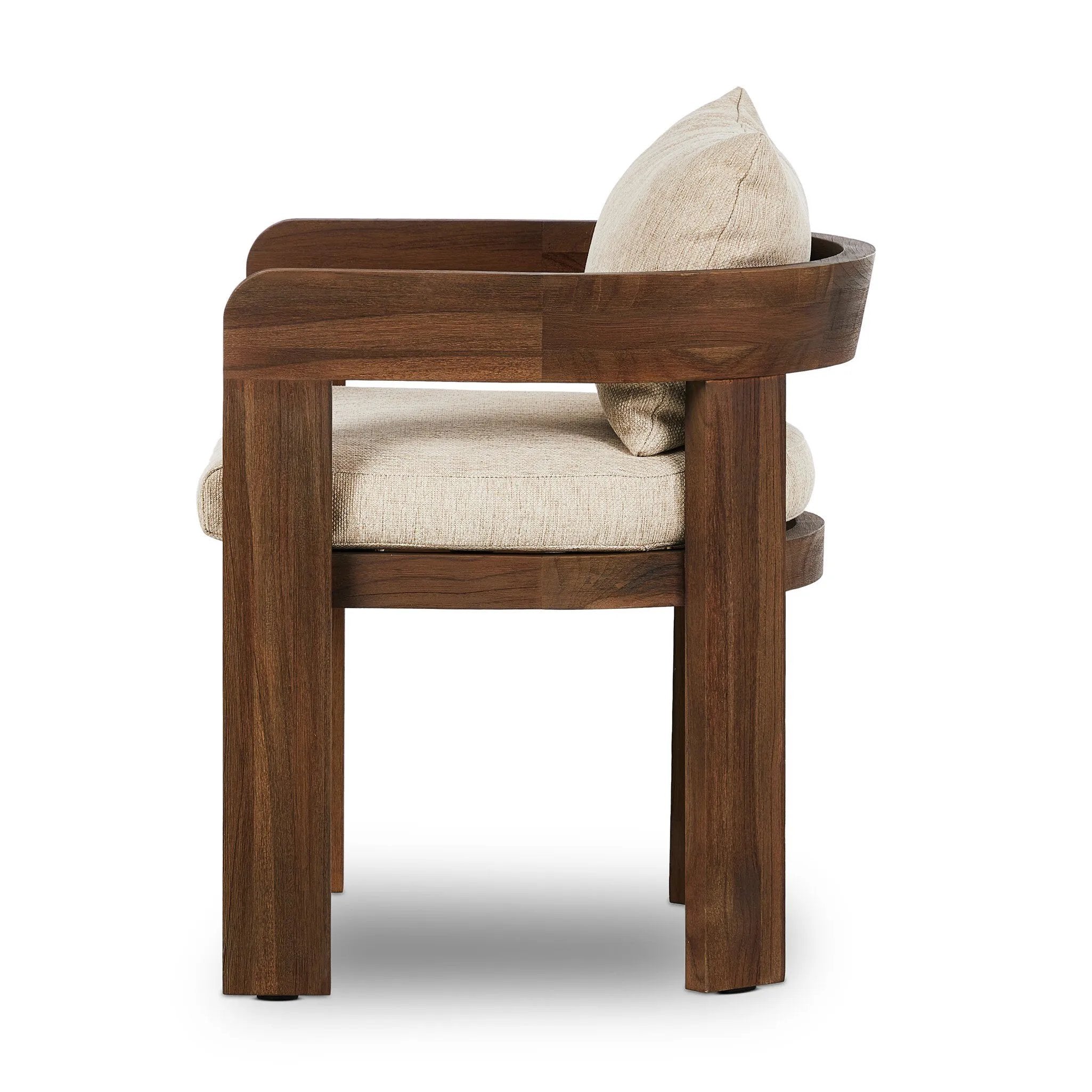 Featuring Jackson Ellor Beige Outdoor Dining Chair by Four Hands at Amethyst Home. Introduce comfort and style to your outdoor dining space with the Jackson Ellor Beige Outdoor Dining Chair. With its sleek design and durable construction, this dining chair offers 100% comfort and support, making it the perfect addition to any patio, deck, or garden dining . Amethyst Home provides interior design, new home construction design consulting, vintage area rugs, and lighting in the Des Moines metro area.