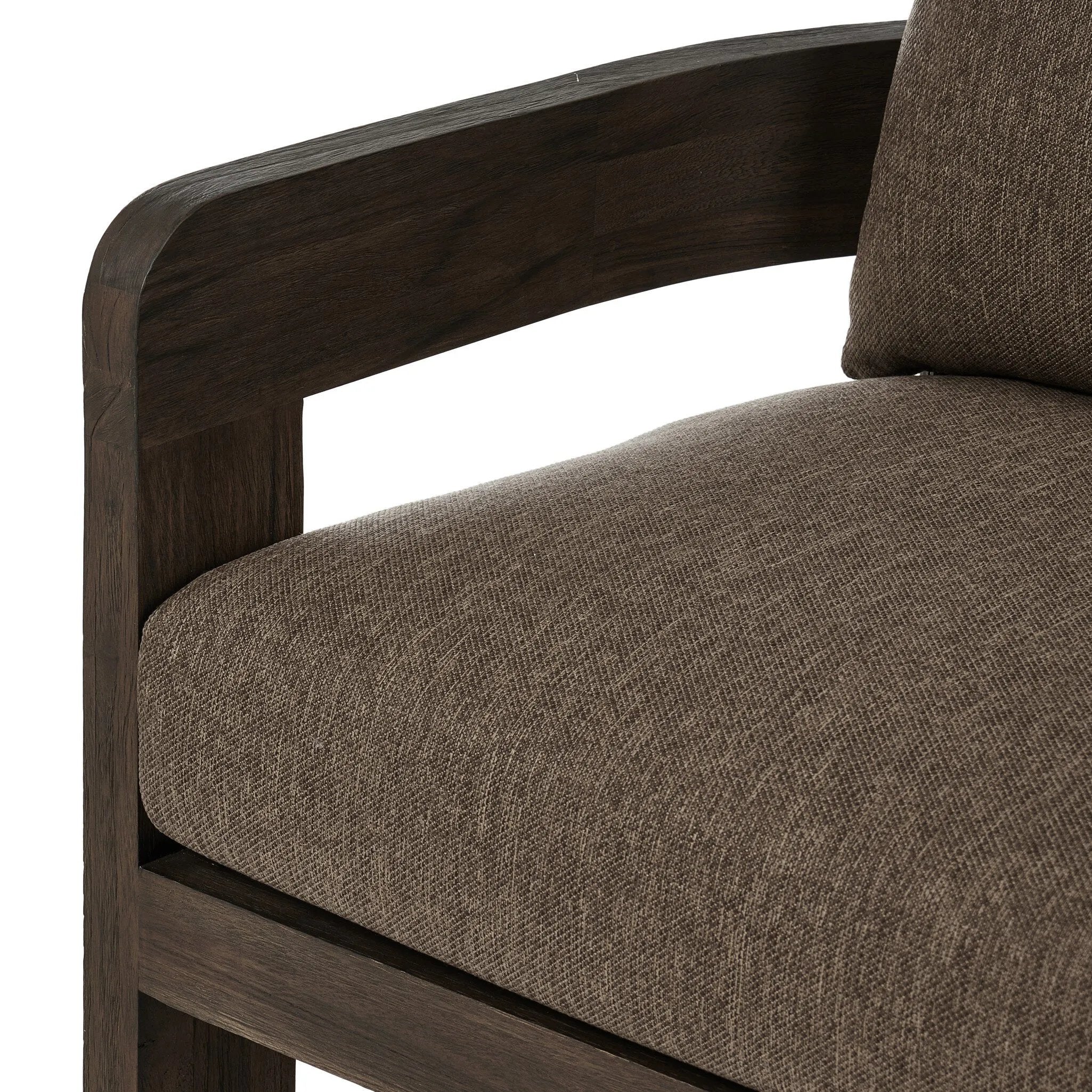 Featuring Jackson Ellor Brown Outdoor Chair by Four Hands at Amethyst Home. Introducing the Jackson Ellor Brown Outdoor Chair - the perfect addition to any outdoor space. Made for durability and comfort, this chair is designed for outdoor use. With a sleek and modern design, it will enhance any outdoor setting.
Overall Dimensions: 33.0" L x 35.0 " W x 33.0". Amethyst Home provides interior design, new home construction design consulting, vintage area rugs, and lighting in the Park City metro area.