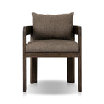 Featuring Jackson Ellor Brown Outdoor Dining Chair by Four Hands at Amethyst Home. Expertly crafted for outdoor dining, the Jackson Ellor Brown Dining Chair offers exceptional comfort and style. With its durable design, this chair is perfect for any backyard or patio. Enjoy a meal with family and friends while sitting in this sturdy and stylish dining chai. Amethyst Home provides interior design, new home construction design consulting, vintage area rugs, and lighting in the Alpharetta metro area.
