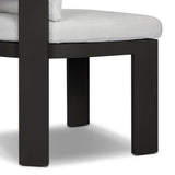 Crisp upholstery and metal framing form a simple barrel back outdoor dining chair, complemented by softened edges and a fluid shape for a classic look. Cover or store inside during inclement weather and when not in use. Amethyst Home provides interior design, new home construction design consulting, vintage area rugs, and lighting in the Salt Lake City metro area.