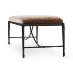 Channel Art Deco with a curved stretcher base of bronzed hammered iron and a velvety seat in a versatile earth tone. Style in the bedroom or entryway to create an extra surface, or in your living space for bonus seating Amethyst Home provides interior design, new home construction design consulting, vintage area rugs, and lighting in the Calabasas metro area.