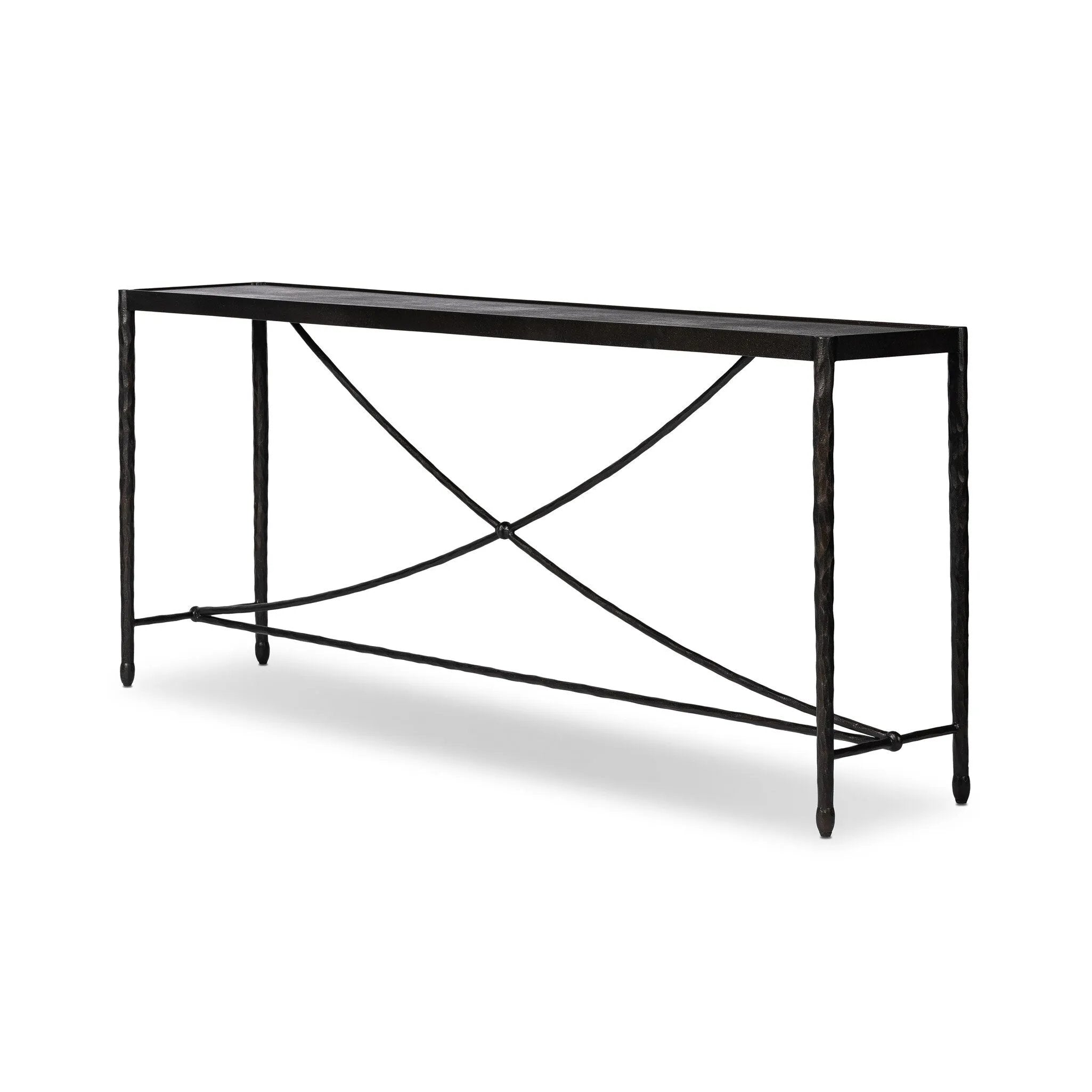 Channel Art Deco with a curved stretcher base of bronzed hammered iron. Style in the entryway, media room or any space that needs extra storage or display.As fans of luxe design at Amethyst, we love the optimistic inspired Jade Console Table. This item pairs well with other brands such as Verellen and is perfect for eclectic homes Amethyst Home provides interior design, new home construction design consulting, vintage area rugs, and lighting in the Laguna Beach metro area.