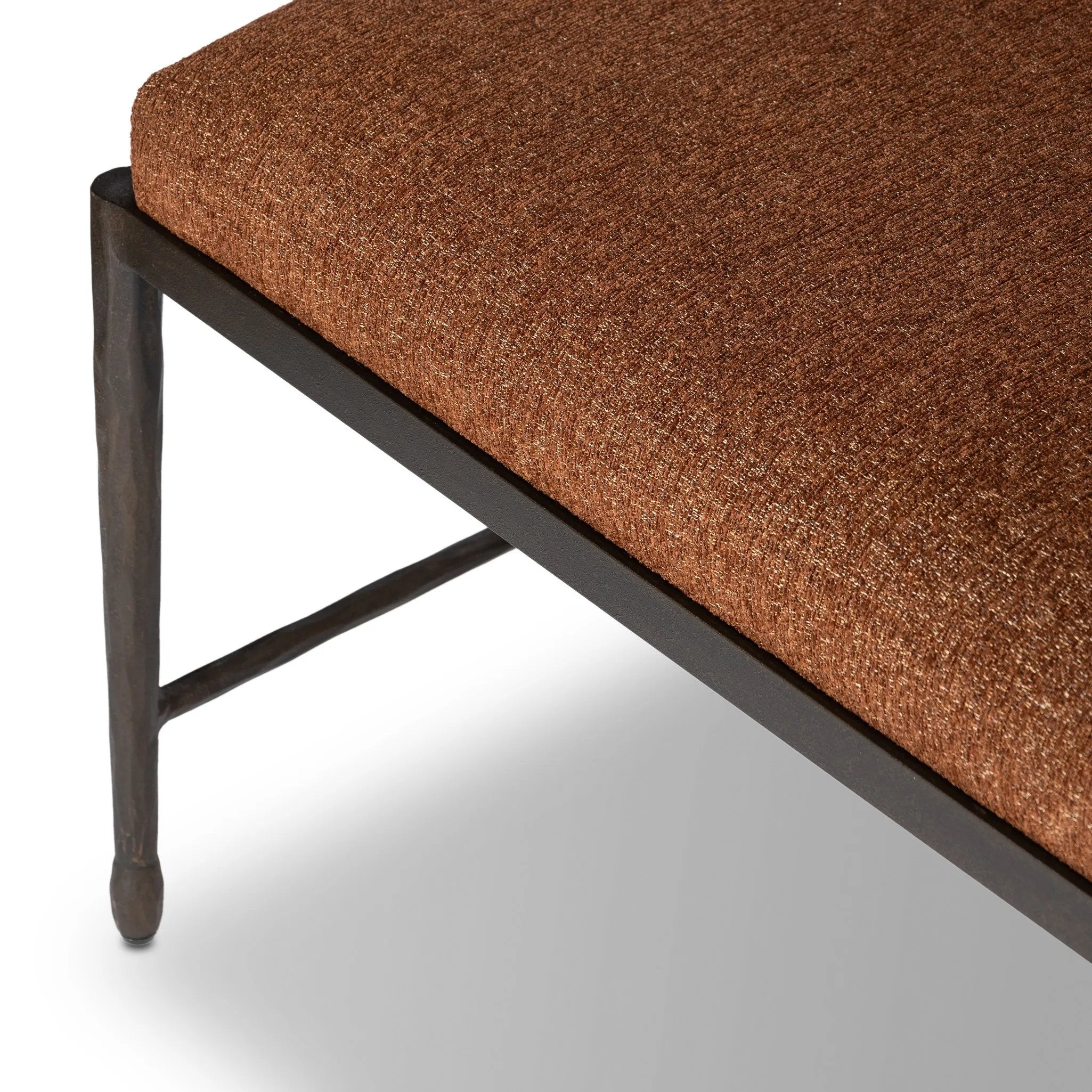 Featuring Jade Crypton Wayfarer Sienna Accent Bench by Four Hands at Amethyst Home. Introducing our Jade Crypton Wayfarer Sienna Accent Bench, the perfect addition to any luxurious interior. This sophisticated accent bench adds a touch of elegance and charm to any room. Made with Crypton fabric, it offers both style and durability, making it a must-hav. Amethyst Home provides interior design, new home construction design consulting, vintage area rugs, and lighting in the Salt Lake City metro area.