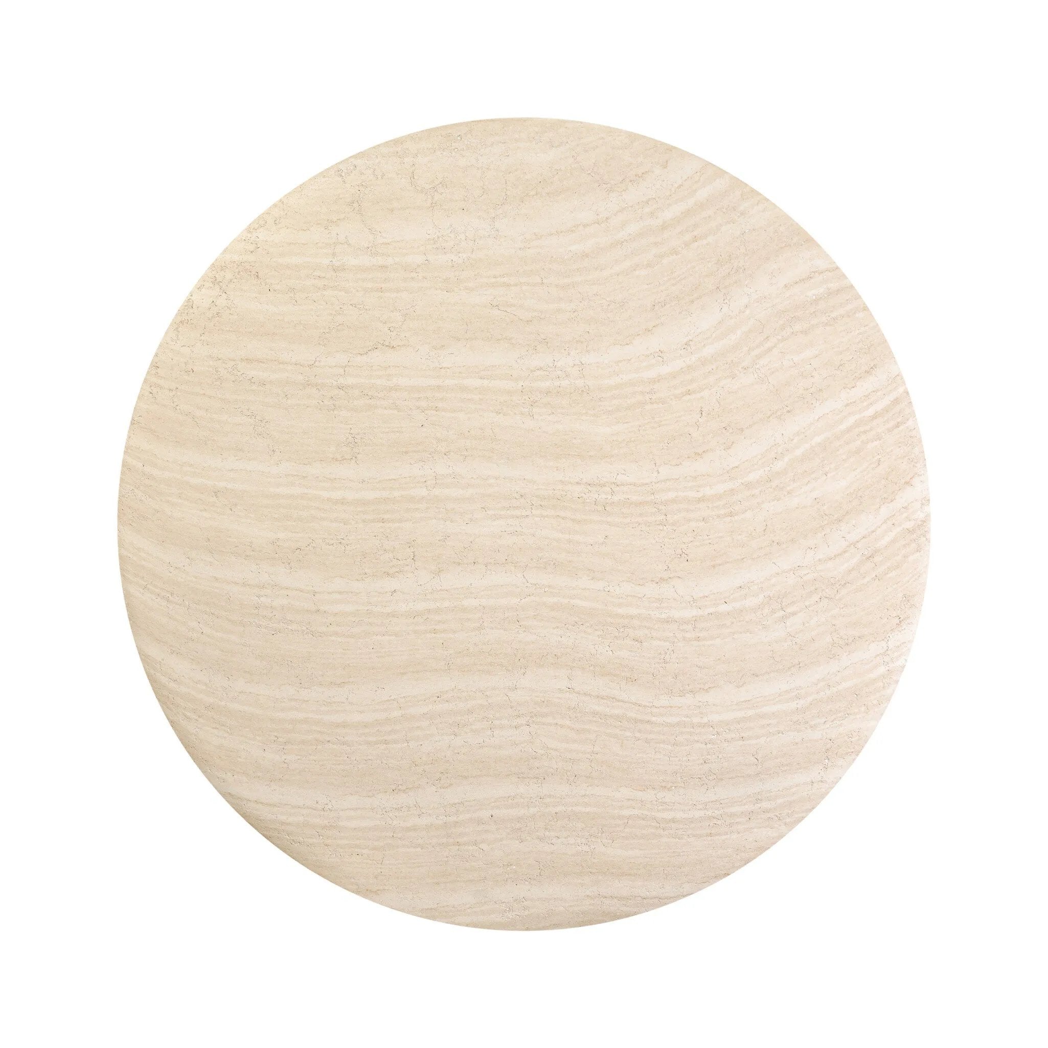 A water transfer pattern brings a travertine look and touch-feel to classic concrete. Beautiful graining will vary from piece to piece, for total novelty. Style indoors or out. Cover or store inside during inclement weather and when not in use Amethyst Home provides interior design, new home construction design consulting, vintage area rugs, and lighting in the Seattle metro area.