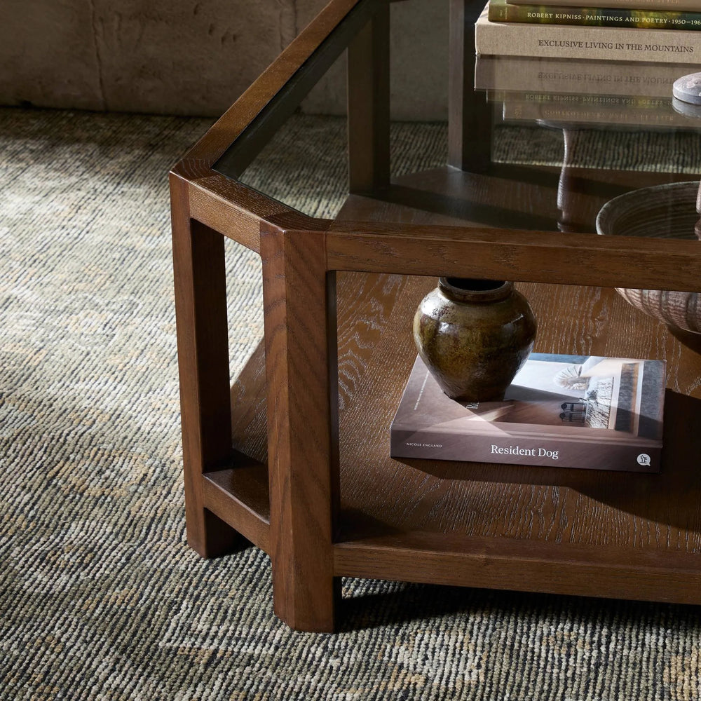 Jenzen Tempered Glass Coffee Table | ready to ship!