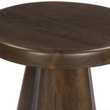 Add an extra surface anywhere with a solid mango end table with a playful clover shape Amethyst Home provides interior design, new home construction design consulting, vintage area rugs, and lighting in the Laguna Beach metro area.
