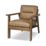 Featuring Jones Palermo Drift Chair by Four Hands at Amethyst Home. A coastal-inspired lounge chair, modernized. Angled back legs and separate cushioning create a relaxed, inviting look. Mid-level blind stitching refines the seat back. Stark amber ash frame offsets rich top-grain leather, showcasing thick-cut hide with pronounced natural texture.Overall Dimen. Amethyst Home provides interior design, new home construction design consulting, vintage area rugs, and lighting in the Seattle metro area.