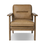 Featuring Jones Palermo Drift Chair by Four Hands at Amethyst Home. A coastal-inspired lounge chair, modernized. Angled back legs and separate cushioning create a relaxed, inviting look. Mid-level blind stitching refines the seat back. Stark amber ash frame offsets rich top-grain leather, showcasing thick-cut hide with pronounced natural texture.Overall Dimensi. Amethyst Home provides interior design, new home construction design consulting, vintage area rugs, and lighting in the Tampa metro area.