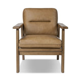 Featuring Jones Palermo Drift Chair by Four Hands at Amethyst Home. A coastal-inspired lounge chair, modernized. Angled back legs and separate cushioning create a relaxed, inviting look. Mid-level blind stitching refines the seat back. Stark amber ash frame offsets rich top-grain leather, showcasing thick-cut hide with pronounced natural texture.Overall Dimensi. Amethyst Home provides interior design, new home construction design consulting, vintage area rugs, and lighting in the Tampa metro area.