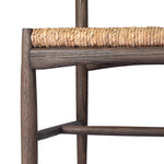 Featuring Jovan Stained Saddle Brown Dining Chair by Four Hands at Amethyst Home. A seamless addition to your dining collection, a slim-profile dining chair pairs a woven banana leaf seat with a solid oak frame featuring a bentwood back. Overall Dimensions: 20.00"w x 22.25"d x 37.00"h. Amethyst Home provides interior design, new home construction design consulting, vintage area rugs, and lighting in the Miami metro area.
