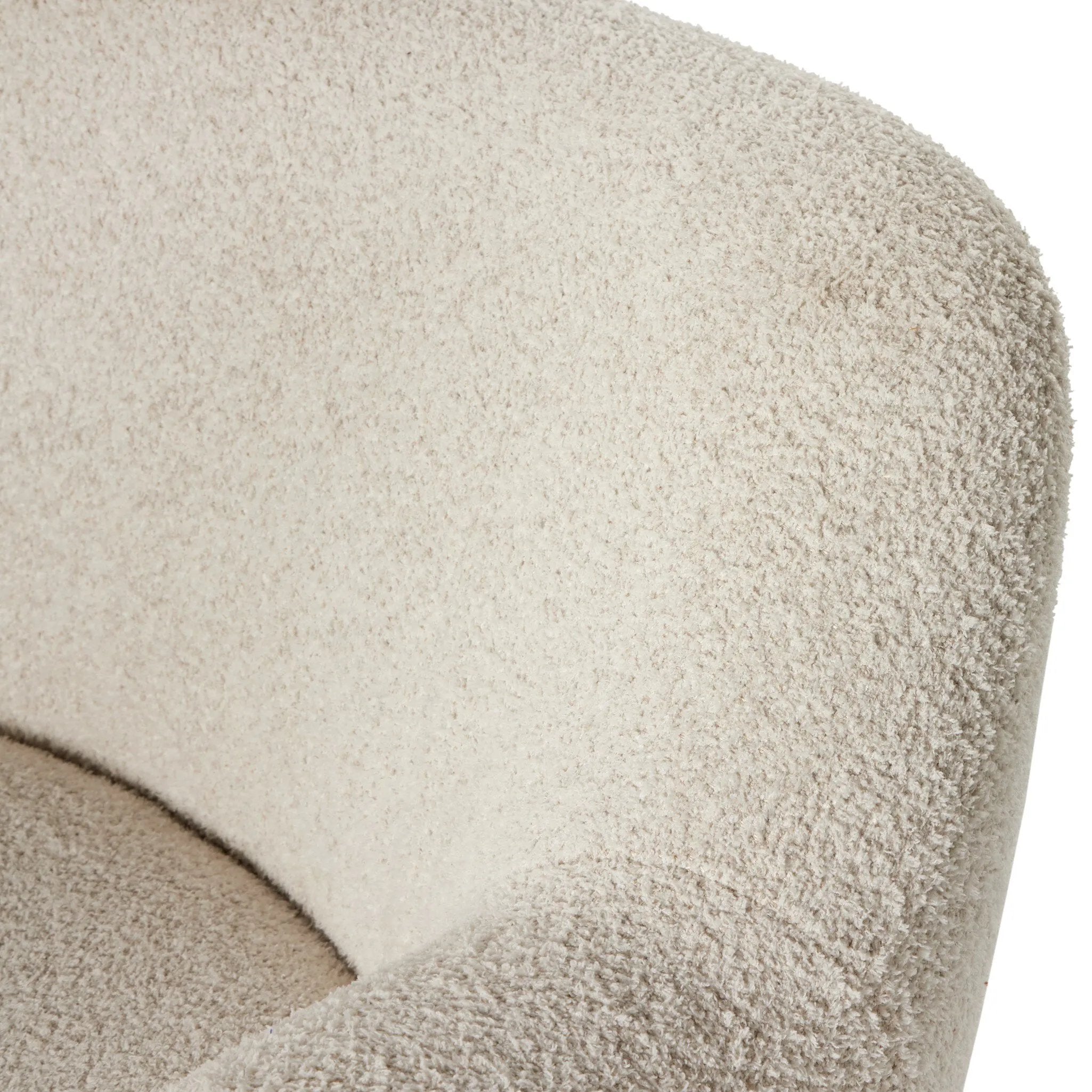 With a high, yarn-like pile that's soft to the touch, ivory upholstery pairs with an S-spring seat and enveloped frame for an inviting look and feel on this 360-degree swivel chair Amethyst Home provides interior design, new home construction design consulting, vintage area rugs, and lighting in the Park City metro area.