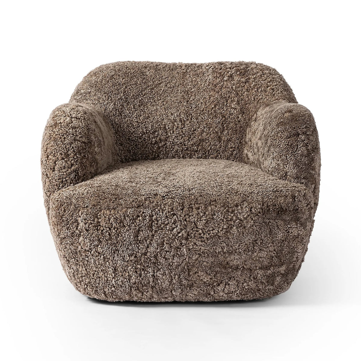 Julius Taupe Shearling Swivel Chair | shipping 11/10/2025