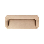 Simply classic. A high wing back pairs with softly rolled arms for a curvy look and supportive sit. Tan shearling-like upholstery invites you to settle in.As fans of natural style at Amethyst, we love the warm modern inspired Kadon Accent Bench - Sheepskin Camel. Amethyst Home provides interior design, new home construction design consulting, vintage area rugs, and lighting in the Monterey metro area.