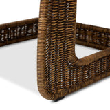 Contours and cantilevers define this Seventies-inspired dining chair. A woven sculptural frame of natural rattan bolsters textural shearling cushions for max comfort.As fans of wabi sabi materials at Amethyst, we love the warm modern inspired Katrine Dining Chair - Beige Shorn Shearling. Amethyst Home provides interior design, new home construction design consulting, vintage area rugs, and lighting in the Park City metro area.