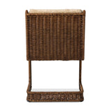 Contours and cantilevers define this Seventies-inspired dining chair. A woven sculptural frame of natural rattan bolsters textural shearling cushions for max comfort.As fans of wabi sabi materials at Amethyst, we love the warm modern inspired Katrine Dining Chair - Beige Shorn Shearling. Amethyst Home provides interior design, new home construction design consulting, vintage area rugs, and lighting in the Portland metro area.