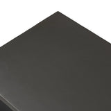 Simply structured and architectural, this outdoor firewood holder is constructed of an inverted arch of charcoal iron atop a minimalist split base foot. Cover or store indoors during inclement weather and when not in use Amethyst Home provides interior design, new home construction design consulting, vintage area rugs, and lighting in the Boston metro area.