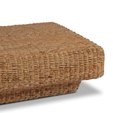 Textural banana leaf is subtly bleached to bring a coastal look to this fully woven coffee table. Adds a casual, elevated element to the living space.As lovers of natural aesthetics at Amethyst, we love the designer inspired Keira Coffee Table. This item pairs well with other brands such as Surya and is perfect for color drenched homes Amethyst Home provides interior design, new home construction design consulting, vintage area rugs, and lighting in the Monterey metro area.