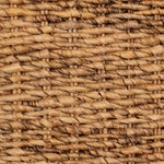 Textural banana leaf is subtly bleached to bring a coastal look to this fully woven coffee table. Adds a casual, elevated element to the living space.As lovers of natural aesthetics at Amethyst, we love the designer inspired Keira Coffee Table. This item pairs well with other brands such as Surya and is perfect for color drenched homes Amethyst Home provides interior design, new home construction design consulting, vintage area rugs, and lighting in the San Diego metro area.