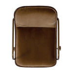 Our mixed material take on the midcentury molded ply chair. Plush ochre velvet seating pairs with a wooden back of rich brown burl and burnished brass arms that wrap under the seat and behind the back, for a continuous, flowing feel. This design-forward material mix creates a tonal and textural contrast that feels both found and fresh. Amethyst Home provides interior design, new home construction design consulting, vintage area rugs, and lighting in the Newport Beach metro area.