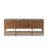 Add a coastal element to your living space with this organic-spirited media console. A woven paper cord shelf in a checkered pattern brings texture to a warm oak frame and tapered legs. Rear cutouts for cord management.As fans of clean materials at Amethyst, we love the optimistic inspired Kenzo Media Console - Warm Natural Oak Veneer. Amethyst Home provides interior design, new home construction design consulting, vintage area rugs, and lighting in the Salt Lake City metro area.