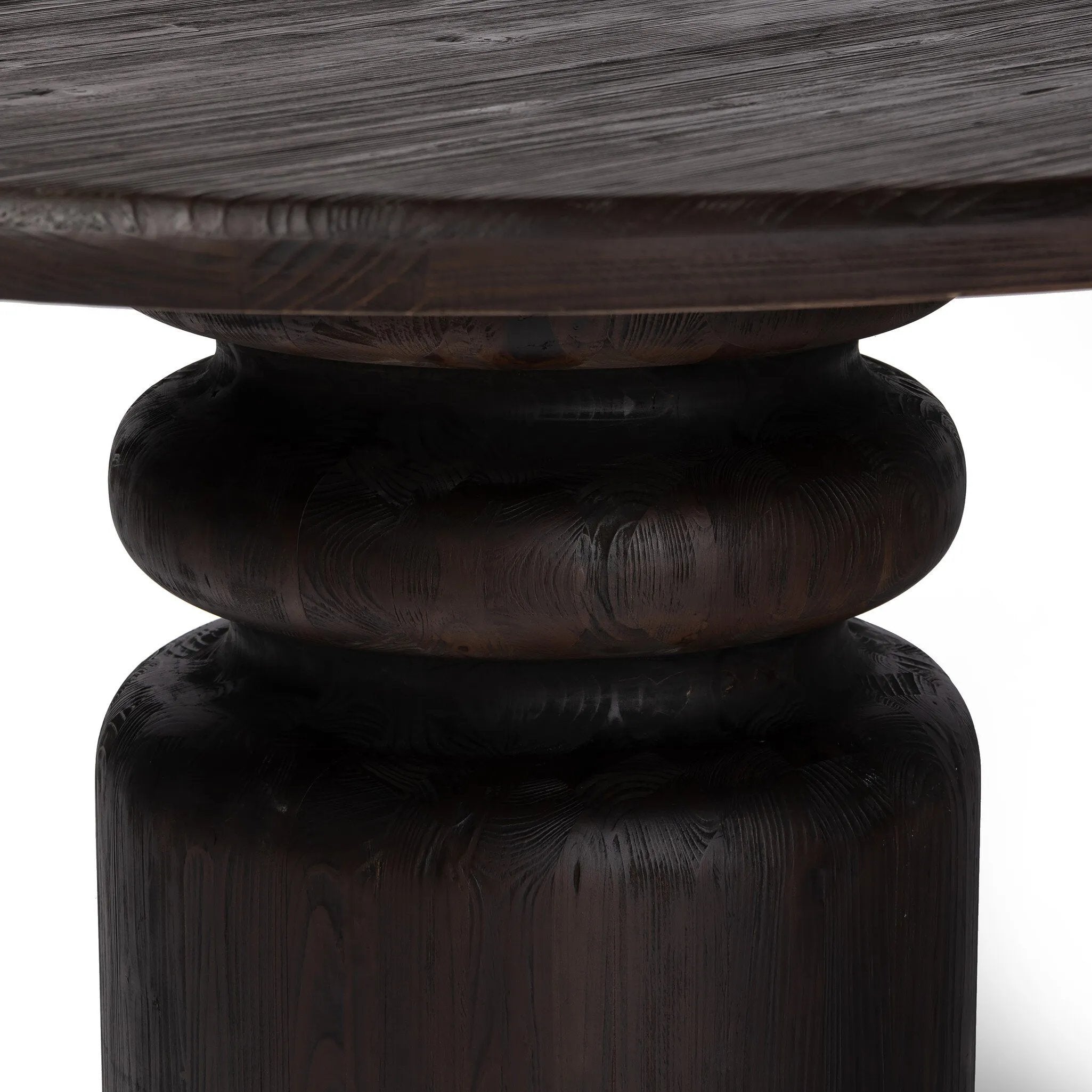 Featuring Kerrville Burnt Pine Round Dining Table by Four Hands at Amethyst Home. Solid pine pairs with a burnt finish for a warm, antiqued look, while a pedestal-style base and thoughtful detailing update the classic turn shape.
Overall Dimensions: 48.0" L x 48.0 " W x 30.0" H
Materials: Solid Pine, Poplar Eucalyptus PlywoodWeight: 179.67 lbs. Amethyst Home provides interior design, new home construction design consulting, vintage area rugs, and lighting in the Newport Beach metro area.
