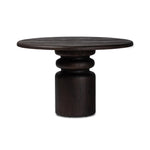 Featuring Kerrville Burnt Pine Round Dining Table by Four Hands at Amethyst Home. Solid pine pairs with a burnt finish for a warm, antiqued look, while a pedestal-style base and thoughtful detailing update the classic turn shape.
Overall Dimensions: 48.0" L x 48.0 " W x 30.0" H
Materials: Solid Pine, Poplar Eucalyptus PlywoodWeight: 179.67 lbs. Amethyst Home provides interior design, new home construction design consulting, vintage area rugs, and lighting in the Park City metro area.