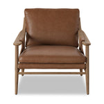 Made with thick-cut top-grain leather with a plump, pronounced grain, a sling-style chair features feather- and fiber-blend cushions for comfort, with clean boxing detailing. Between tapered oak legs, stretchers shape a slight arch, for an intriguing design detail Amethyst Home provides interior design, new home construction design consulting, vintage area rugs, and lighting in the Kansas City metro area.