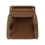 Made with thick-cut top-grain leather with a plump, pronounced grain, a sling-style chair features feather- and fiber-blend cushions for comfort, with clean boxing detailing. Between tapered oak legs, stretchers shape a slight arch, for an intriguing design detail Amethyst Home provides interior design, new home construction design consulting, vintage area rugs, and lighting in the Los Angeles metro area.