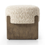 Featuring Kirby Solema Cream Accent Stool by Four Hands at Amethyst Home. Style this vintage-inspired accent stool just about anywhere. A cradle base of wire-brushed parawood supports heavily textured upholstered seating.Overall Dimensions: 22.50"w x 20.50"d x 20.25"hWeight : 31.31 lbsMaterials: 65% Acrylic, 21% Polyester, 10% Wool, 3% Cotton, and 1% Rayon, Sol. Amethyst Home provides interior design, new home construction design consulting, vintage area rugs, and lighting in the Tampa metro area.