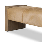 Make your space stand out with a unique accent bench of solid oak and hair on hide. Reflective of hides' one-of-a-kind nature, a variance in coloring, pattern and hair length is to be expected Amethyst Home provides interior design, new home construction design consulting, vintage area rugs, and lighting in the Miami metro area.