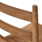 Featuring Ladder Textured Natural  Back Outdoor Dining Chair by Four Hands at Amethyst Home. Expertly crafted, the Ladder Textured Natural Back Outdoor Dining Chair is the ideal choice for comfortable and stylish outdoor dining. With its sturdy and durable design, it provides exceptional support and its textured finish adds a touch of natural charm to any . Amethyst Home provides interior design, new home construction design consulting, vintage area rugs, and lighting in the Alpharetta metro area.