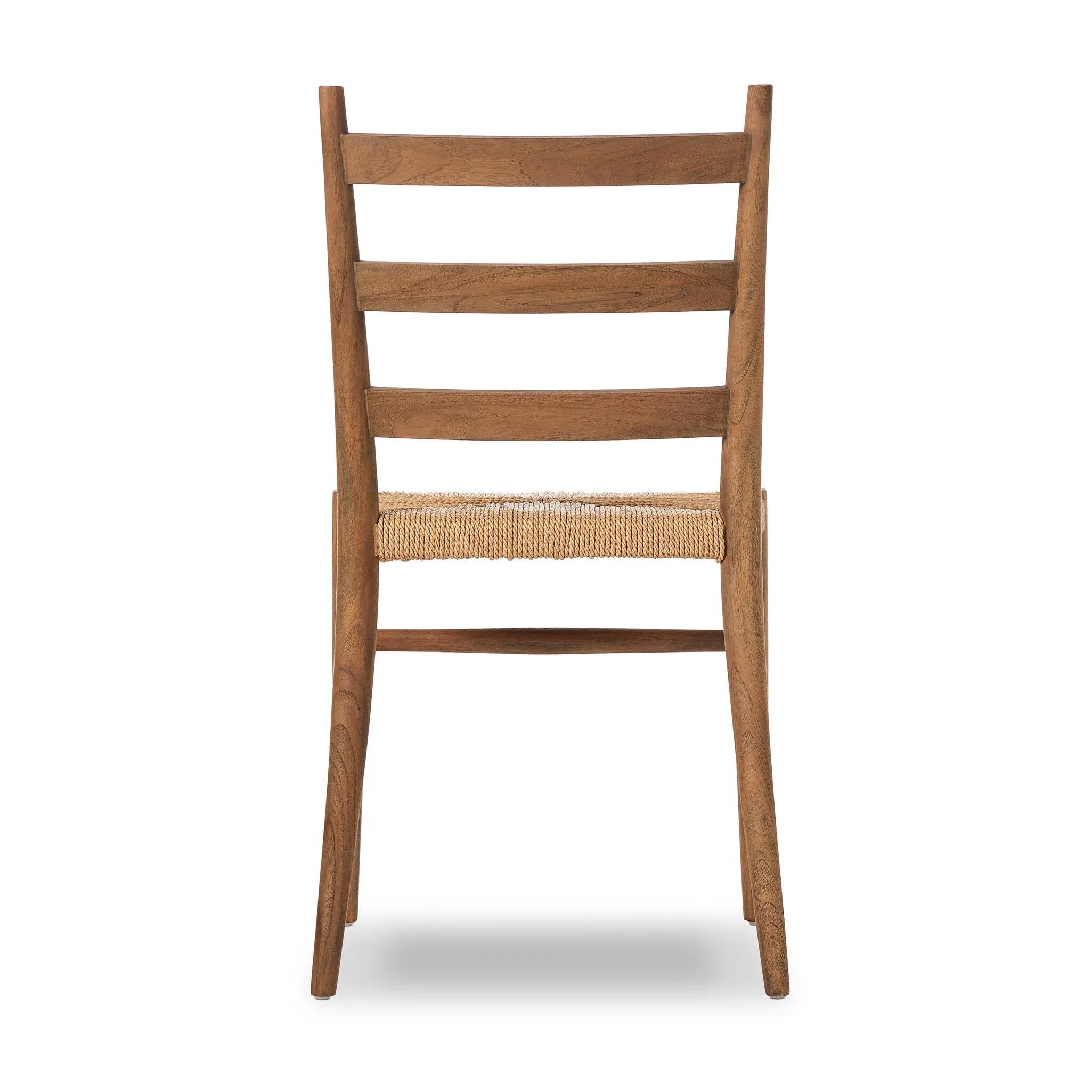 Featuring Ladder Textured Natural  Back Outdoor Dining Chair by Four Hands at Amethyst Home. Expertly crafted, the Ladder Textured Natural Back Outdoor Dining Chair is the ideal choice for comfortable and stylish outdoor dining. With its sturdy and durable design, it provides exceptional support and its textured finish adds a touch of natural charm to a. Amethyst Home provides interior design, new home construction design consulting, vintage area rugs, and lighting in the Newport Beach metro area.